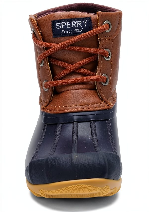 Sperry Kids Boots Waterproof Durable Tan Navy Black Rainbow-2