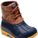 Sperry Kids Boots Waterproof Durable Tan Navy Black Rainbow-0
