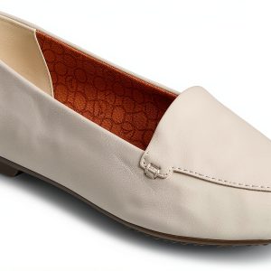 Sperry Womens Leather Flats OrthoLite Footbed Ivory-0