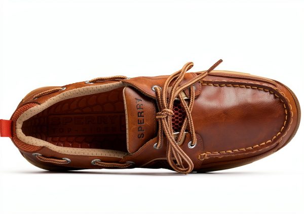 Sperry Leather Boat Shoe Water Sneaker Men Light Brown-4