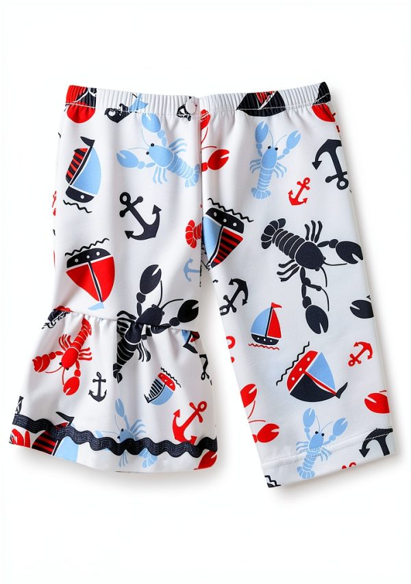 Sperry Baby Girls UPF 50 Rash Guard Swimsuit Long Sleeve-5