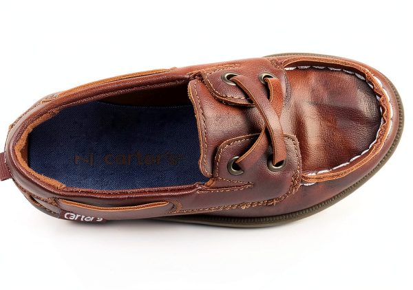 Carters Kids Light Brown Loafers Slip On Dress Shoes-3