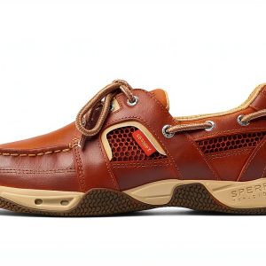 Sperry Leather Boat Shoe Water Sneaker Men Light Brown-0