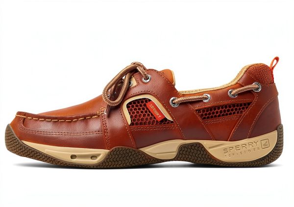 Sperry Leather Boat Shoe Water Sneaker Men Light Brown-0