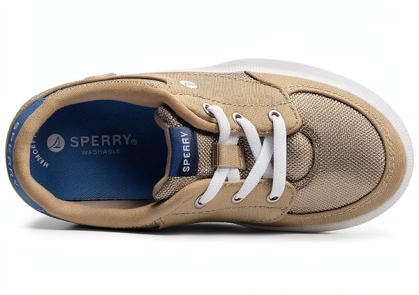 Sperry Kids Leather Sneakers Slip On Memory Foam Comfort-2
