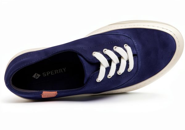 Sperry Womens Platform Sneakers Wave Siping Navy Black Ecru-4