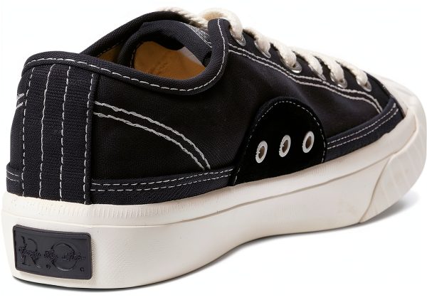 Sperry Mens Recycled Cotton Tennis Shoes Black White Core-4