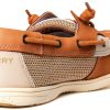 Sperry Boys Linen Boat Shoe Canvas Moc Toe Memory Foam-9