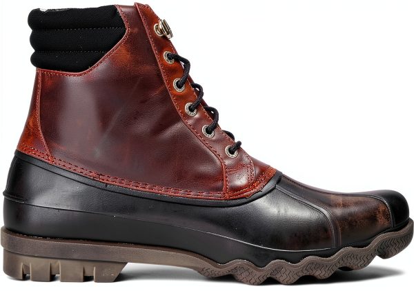 Sperry Top-Sider Mens Waterproof Rain Boots Tan Olive Black-3