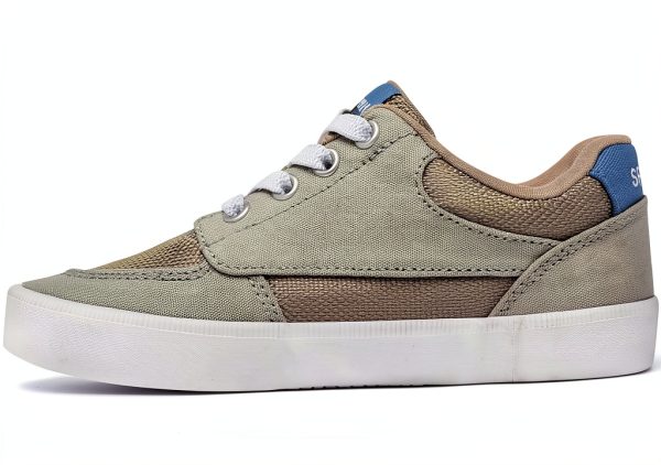 Sperry Boys Sneakers Leather Grey Memory Foam Comfort-1