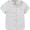 Sperry Baby Boys Cotton Shirt Shorts Set Beige Nautical-1