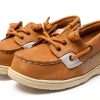 Sperry Boys Linen Boat Shoe Canvas Moc Toe Memory Foam-12