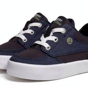 Sperry Kids Leather Sneakers Slip On Memory Foam-0