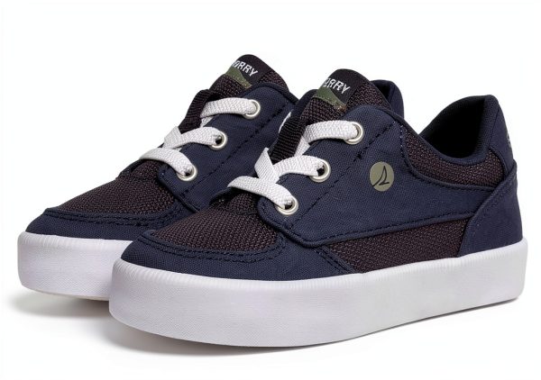 Sperry Kids Leather Sneakers Slip On Memory Foam-0