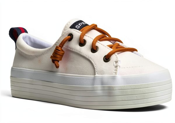 Sperry Womens Platform Sneakers Canvas Leather Comfort-1