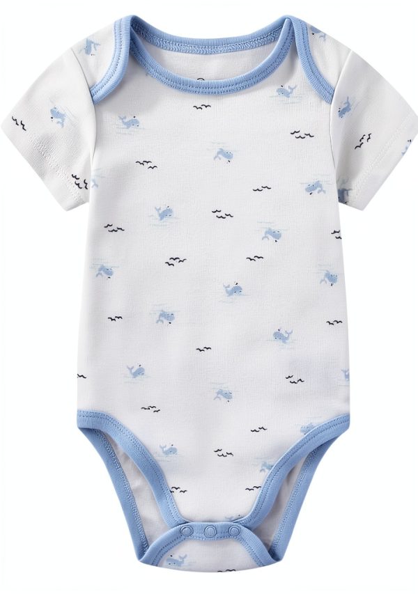 Sperry Baby Boys Bodysuit Soft Cotton Nautical Design-2