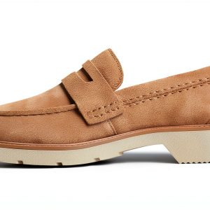 Sperry Womens Loafers Leather Memory Foam Sand Penny Keeper-0