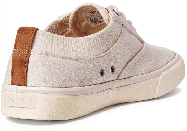 Sperry Mens Striper II CVO Knit Sneaker Bone Size 9-4