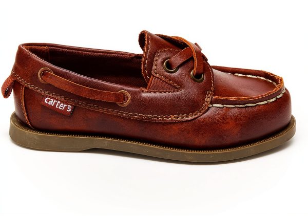 Carters Kids Light Brown Loafers Slip On Dress Shoes-1