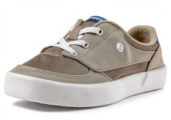 Sperry Kids Leather Sneakers Slip On Memory Foam Comfort-1