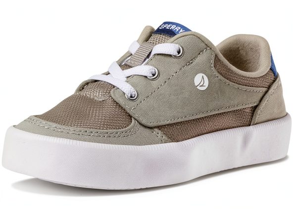 Sperry Kids Leather Sneakers Slip On Memory Foam Comfort-7