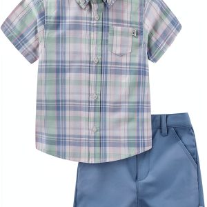 Sperry Baby Boys Cotton Shorts Set Nautical Outfit-0