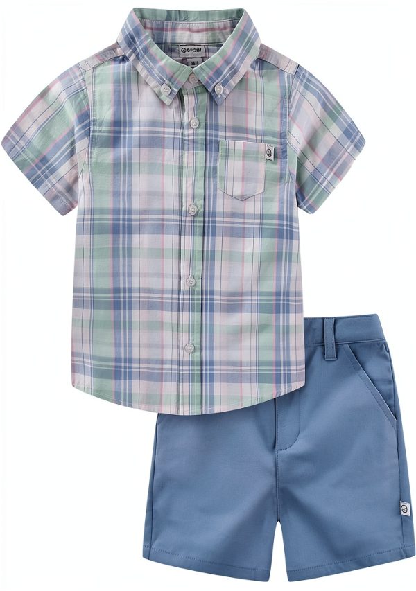 Sperry Baby Boys Cotton Shorts Set Nautical Outfit-0