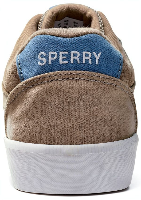 Sperry Boys Sneakers Leather Grey Memory Foam Comfort-3
