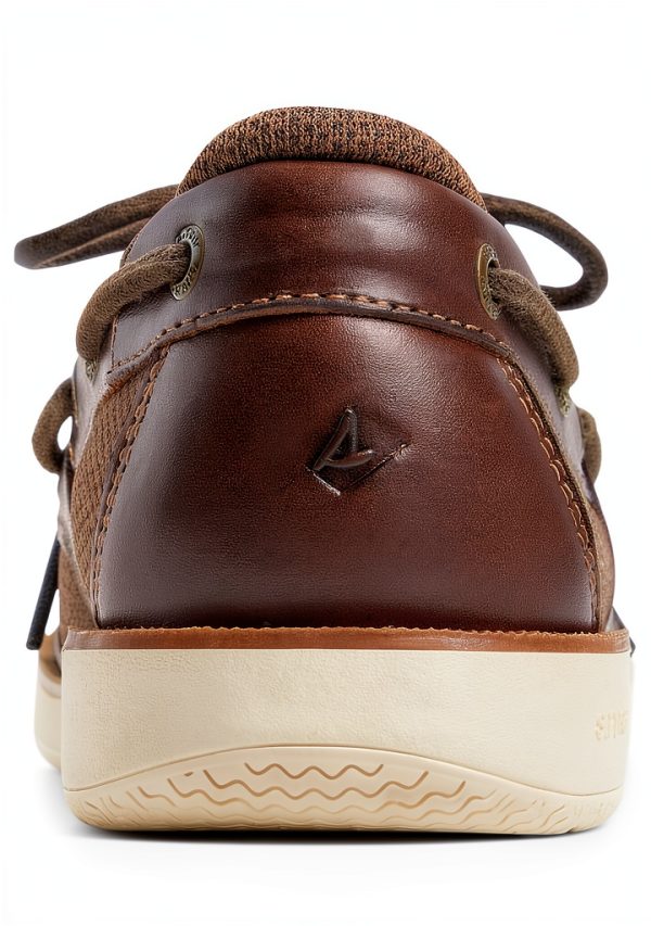 Sperry Mens Boat Shoe Leather Memory Foam Wave Siping-2