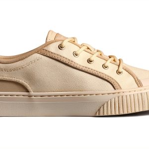 Sperry Womens Fashion Sneakers Canvas Leather Footbed Black-0