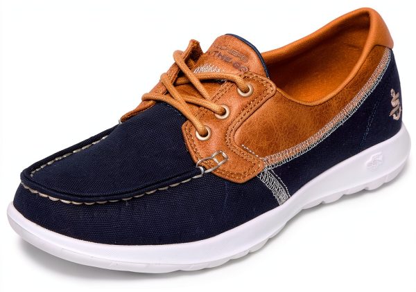 Skechers Womens Navy Walking Shoes Comfort Cushioning-0
