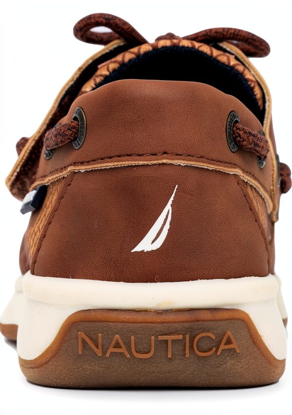 Nautica Vegan Leather Sneaker Kids Casual Athletic Shoe-2