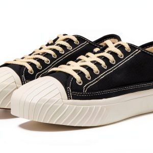 Sperry Mens Recycled Cotton Tennis Shoes Black White Core-0