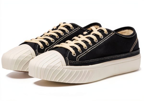 Sperry Mens Recycled Cotton Tennis Shoes Black White Core-0