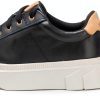 Sperry Womens Leather Sneakers Plushstep Technology Black-3
