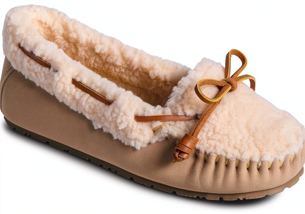 Sperry Womens Slippers Leather Barrel Lace-up Rose-1