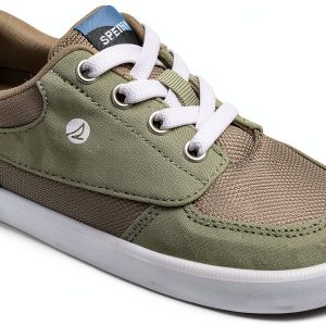 Sperry Boys Sneakers Leather Grey Memory Foam Comfort-0