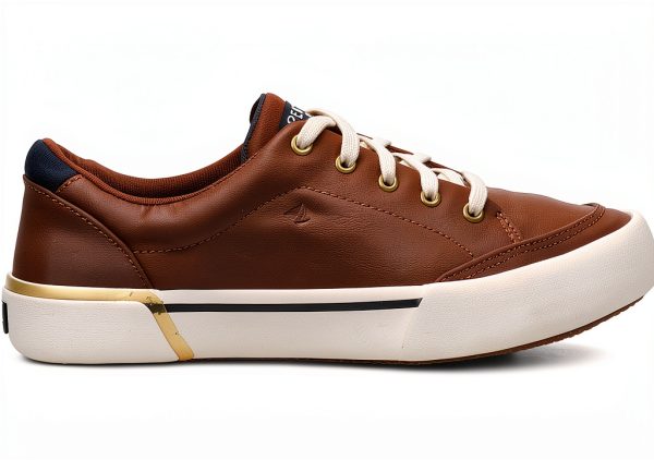 Sperry Kids Sneakers Washable Olive Brown Memory Foam-1