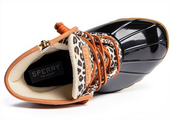 Sperry Womens Animal Print Boots Waterproof Traction Multi-4