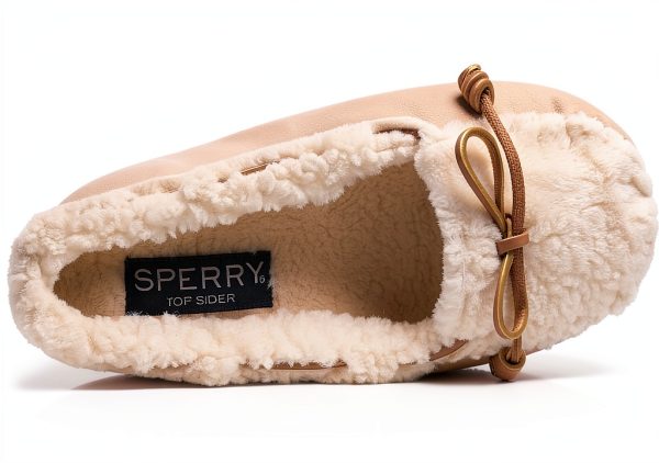 Sperry Womens Slippers Leather Barrel Lace-up Rose-4