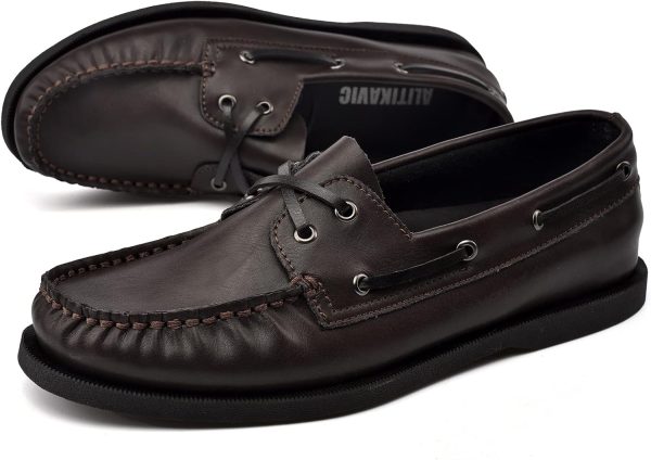 Pavo Leather Loafers Mens Slip On Comfort Arch Support-7