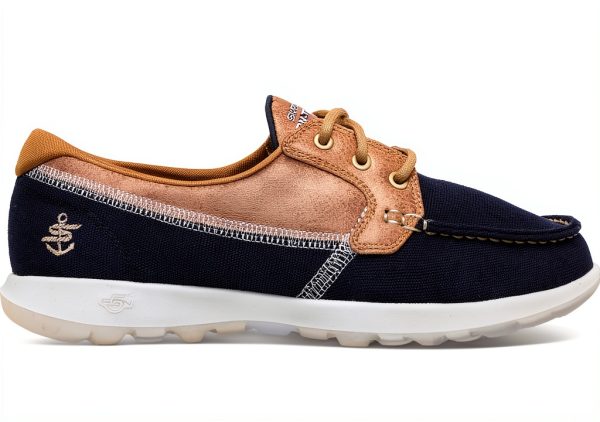 Skechers Womens Navy Walking Shoes Comfort Cushioning-3