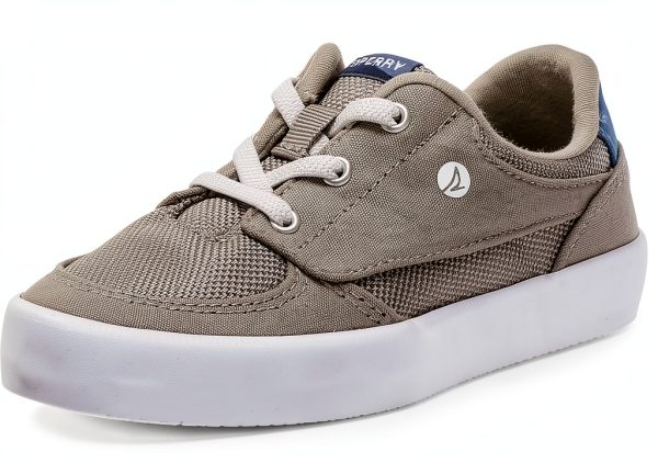 Sperry Kids Leather Sneakers Slip On Memory Foam Comfort-0