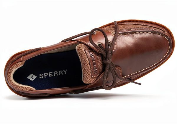 Sperry Mens Boat Shoe Leather Memory Foam Wave Siping-4