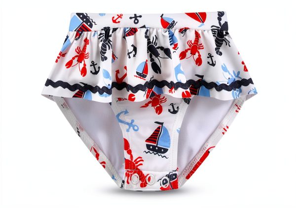 Sperry Baby Girls UPF 50 Rash Guard Swimsuit Long Sleeve-6