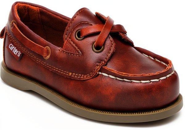 Carters Kids Light Brown Loafers Slip On Dress Shoes-0