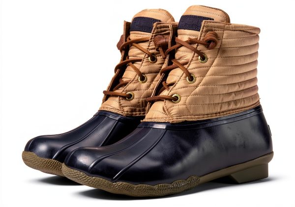 Sperry Womens Rain Boots Water Resistant Leather Zipper-0