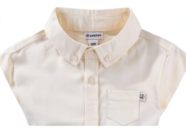 Sperry Baby Boys Cotton Shirt Shorts Set Beige Nautical-3