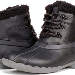 Sperry Womens Snow Boots Water Resistant Leather Traction-0