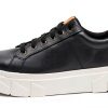 Sperry Womens Leather Sneakers Plushstep Technology Black-1